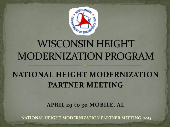 wisconsin height modernization program