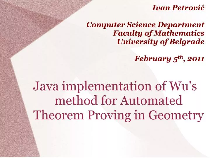 java implementation of wu s method for automated theorem proving in geometry