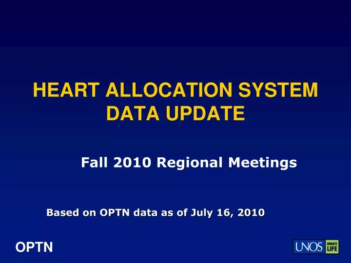 heart allocation system data update