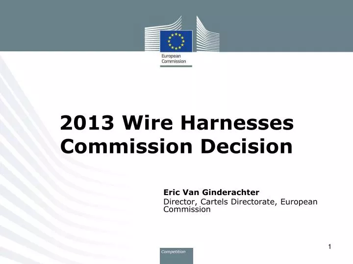 2013 wire harnesses commission decision
