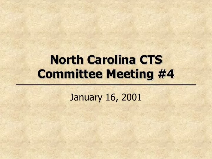 north carolina cts committee meeting 4