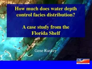 How much does water depth control facies distribution? A case study from the Florida Shelf