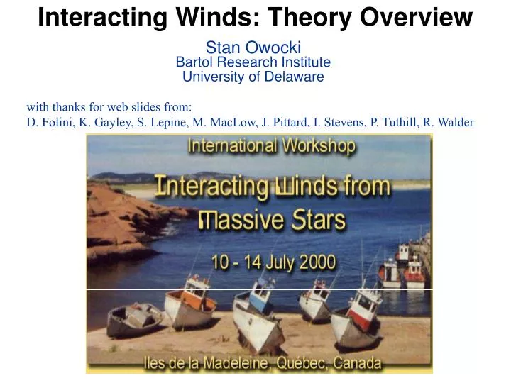 interacting winds theory overview