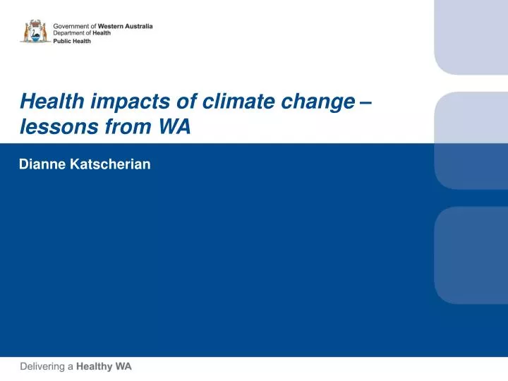health impacts of climate change lessons from wa