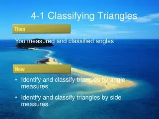 4-1 Classifying Triangles