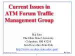 Current Issues in ATM Forum Traffic Management Strategies and Models** - slide 1