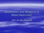 Bioterrorism and Weapons of Mass Destruction - slide 1