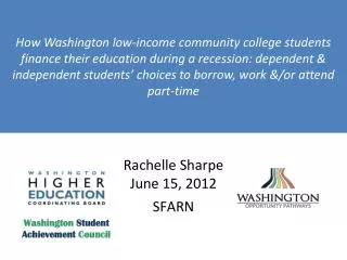 Rachelle Sharpe June 15, 2012 SFARN