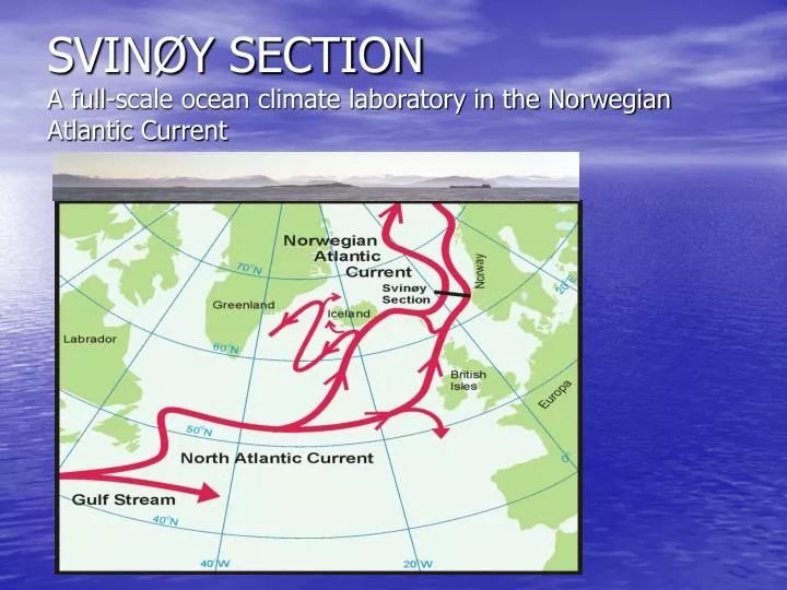 svin y section a full scale ocean climate laboratory in the norwegian atlantic current