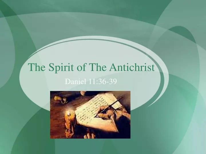 the spirit of the antichrist