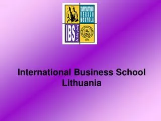 International Business School Lithuania
