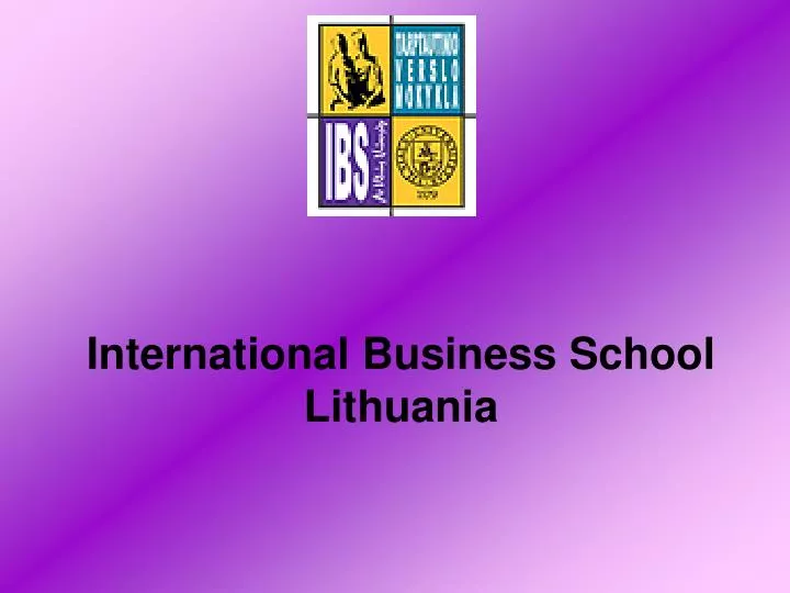 international business school lithuania