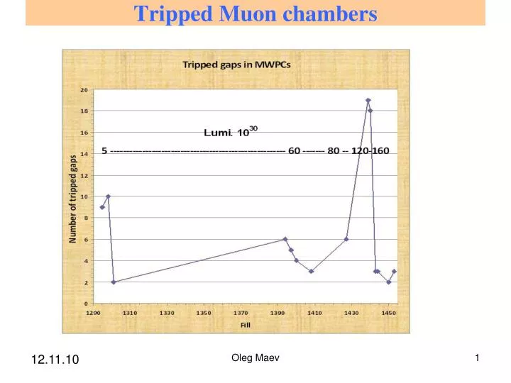 tripped muon chambers