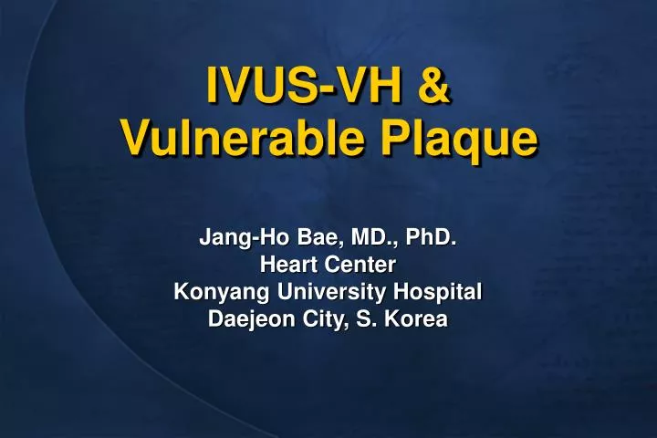 ivus vh vulnerable plaque