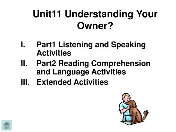 unit11 understanding your owner