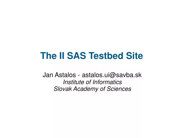 jan astalos astalos ui@savba sk institute of informatics slovak academy of sciences