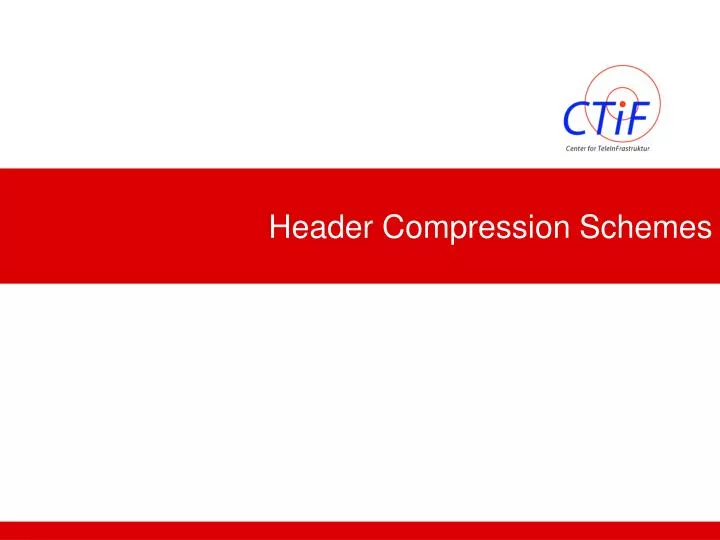 header compression schemes