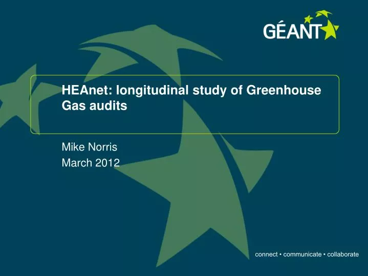 heanet longitudinal study of greenhouse gas audits