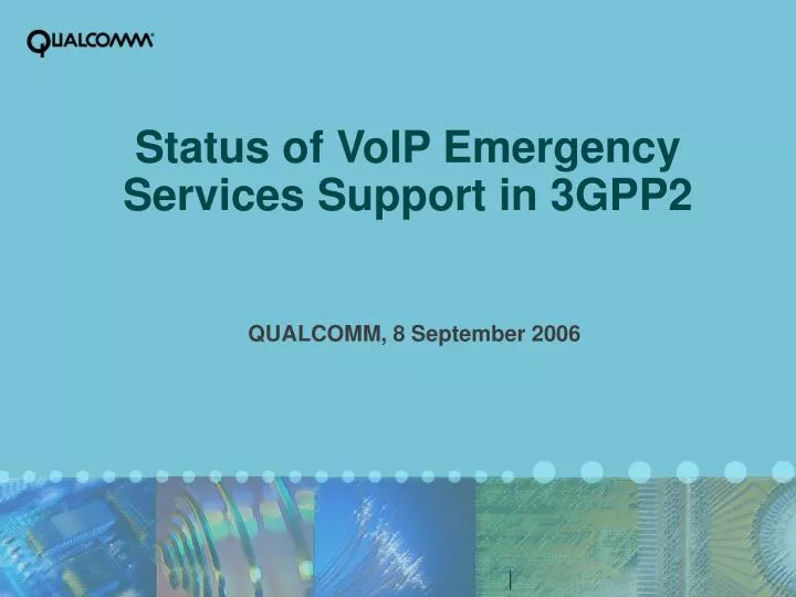 status of voip emergency services support in 3gpp2