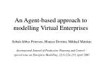 An Agent-based approach to modelling Virtual Enterprises - slide 1