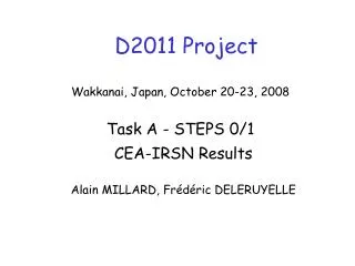 D2011 Project