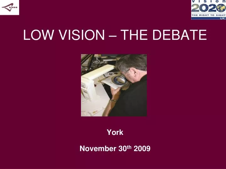 low vision the debate