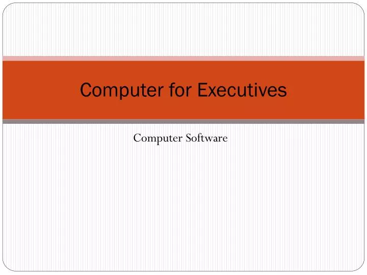 computer for executives