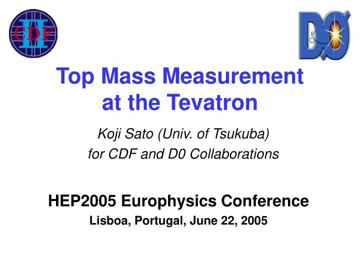 top mass measurement at the tevatron