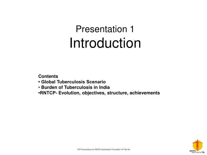 presentation 1 introduction