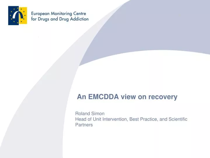 an emcdda view on recovery