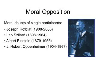 Moral Opposition