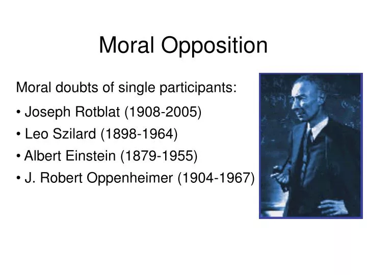 moral opposition