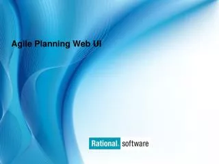 Agile Planning Web UI