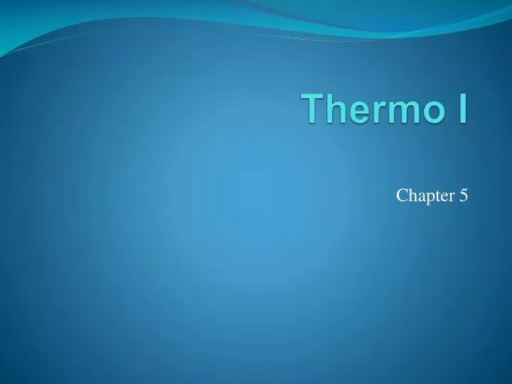 thermo i