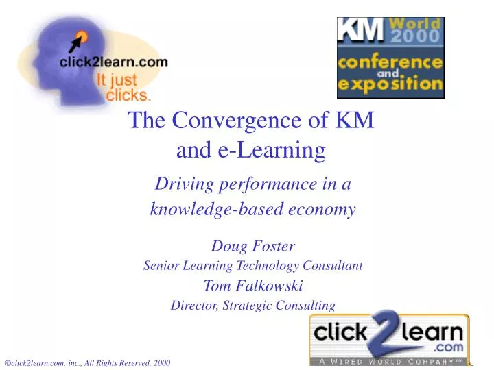 the convergence of km and e learning