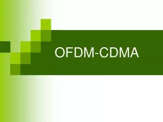 OFDM-CDMA