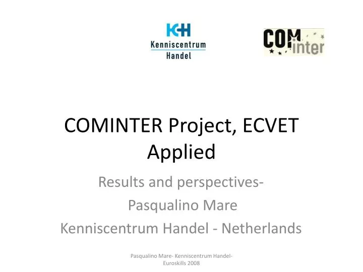 cominter project ecvet applied