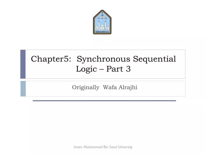 chapter5 synchronous sequential logic part 3