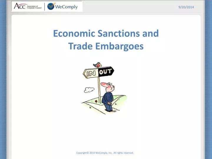 economic sanctions and trade embargoes