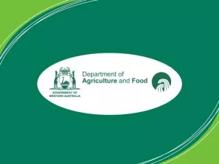 Whassup DAFWA? Spatial data in the Department of Agriculture and Food WA