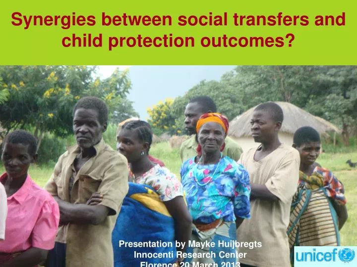 synergies between social transfers and child protection outcomes