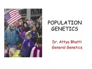 POPULATION GENETICS