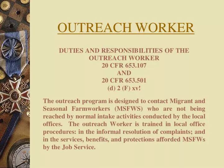 outreach worker
