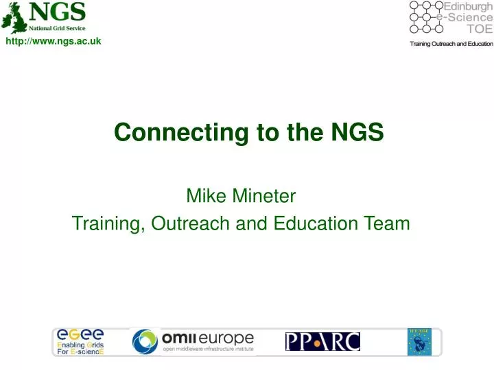 connecting to the ngs