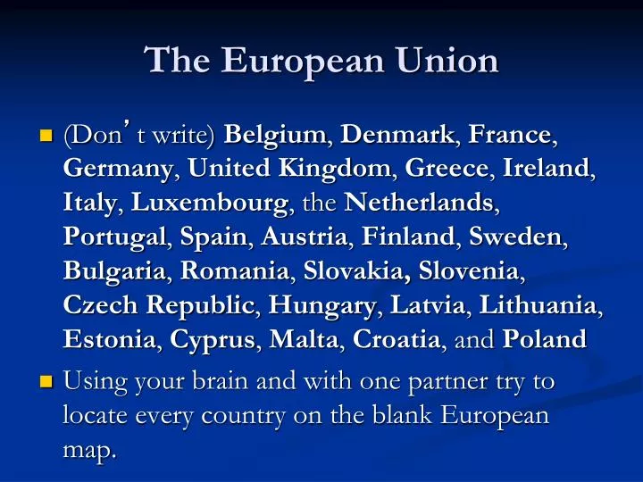 the european union