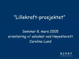 lillekraft prosjektet