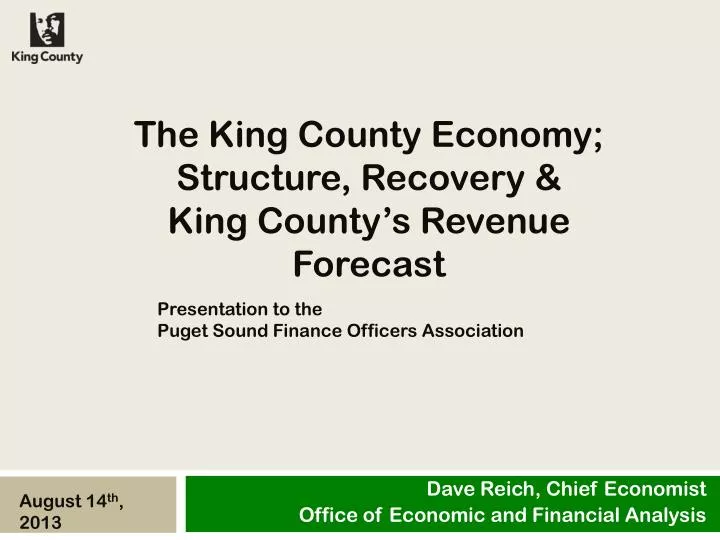the king county economy structure recovery king county s revenue forecast