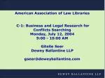 Dewey Ballantine LLP - slide 1