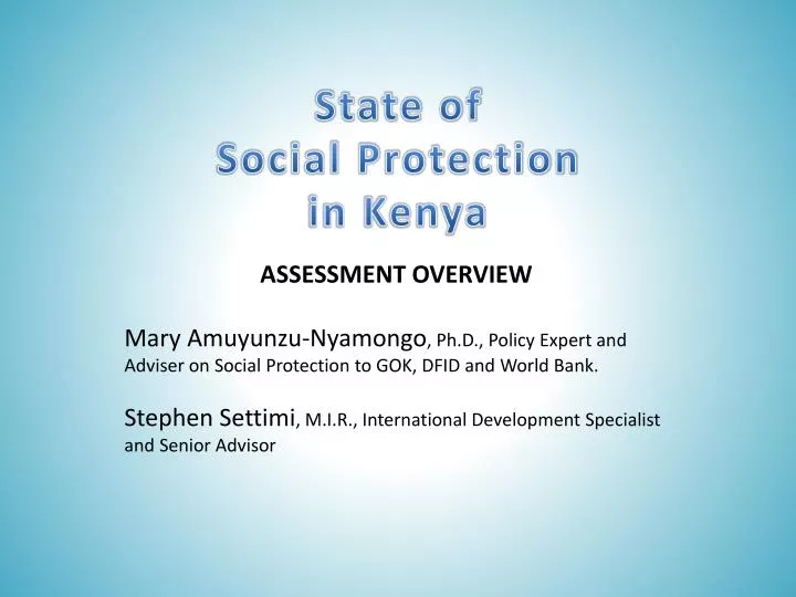 state of social protection in kenya