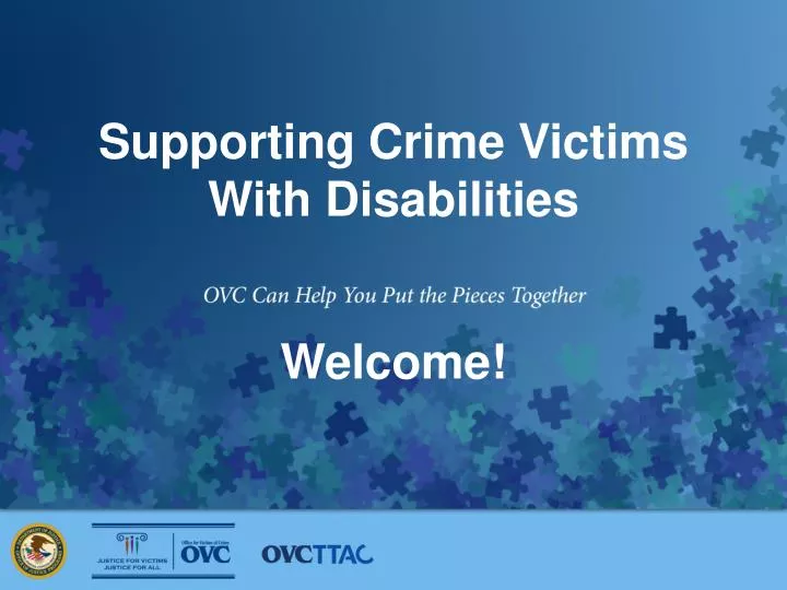 supporting crime victims with disabilities welcome